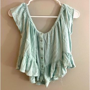 Charlotte Russe Teal Blouse